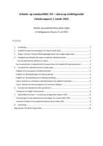 Arbeids- og sosialpolitikk i EU &ndash; status og utviklingstrekk 1. halv&aring;r 2022  